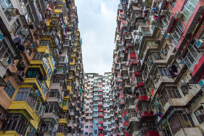 Low angle view of buildings against sky