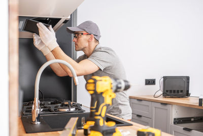 Man working in workshop