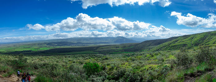 Panoramic view of landscape against sky