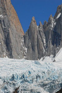 Mountain climbing in the mount fitzroy area