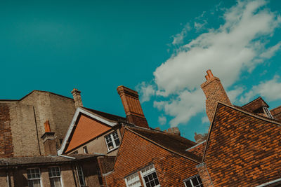 Low angle view of building against sky