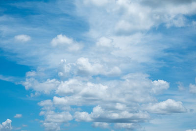 Low angle view of clouds in sky