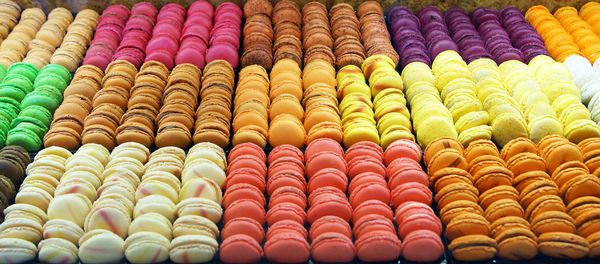 Full frame shot of multi colored candies for sale