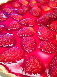 Full frame of strawberries