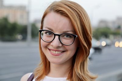 Portrait of a smiling young woman