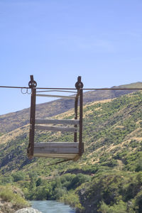 Scenic view of landscape against clear sky