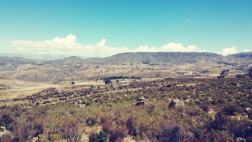 Scenic view of landscape against sky