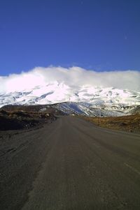 Road passing through mountains