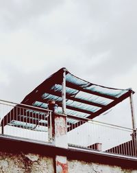 Low angle view of built structure against sky