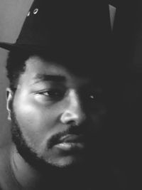 Close-up portrait of young man