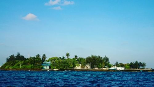 Scenic view of calm sea
