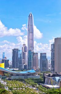 Low angle view of buildings against sky