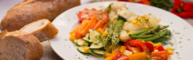 Close-up of salad in plate