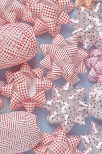 High angle view of decorations for sale in market