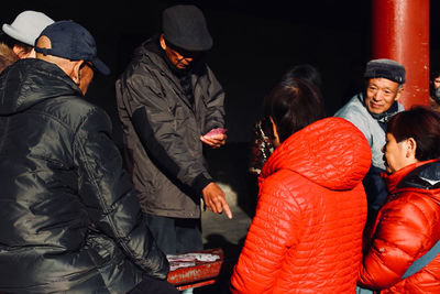 Group of people at music concert