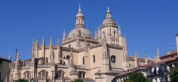 Low angle view of buildings against sky