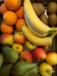 High angle view of fruits