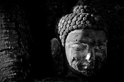 Close-up of buddha statue