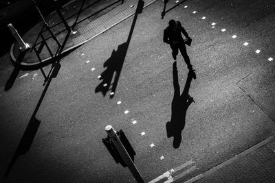 Woman on road