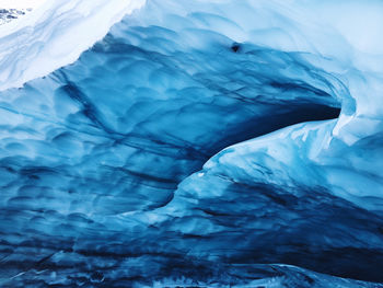 Blue ice in the cave