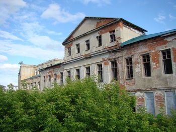 Low angle view of building against sky