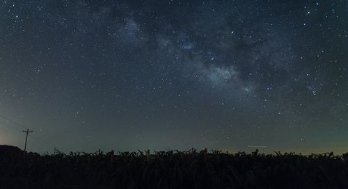 Scenic view of star field at night