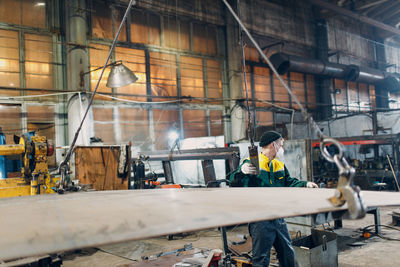 Man working at workshop