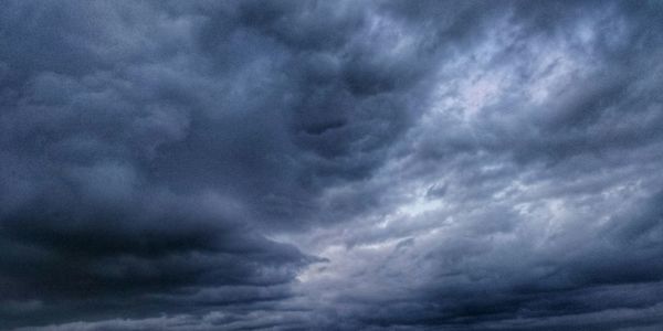 Low angle view of cloudy sky