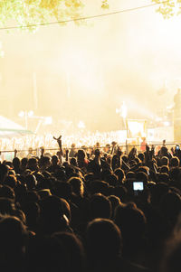 Crowd at music concert