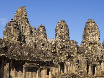 Ancient temple against sky