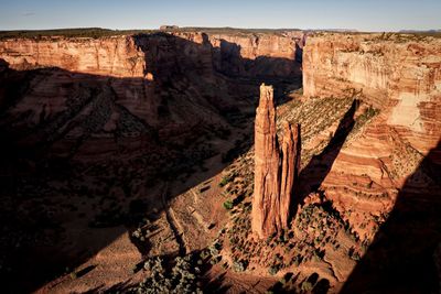 Rock formations on landscape