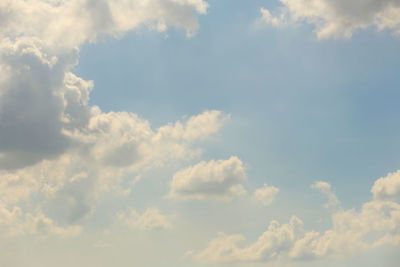 Low angle view of clouds in sky