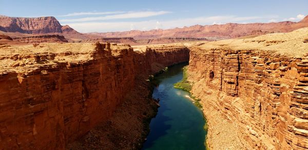 Scenic view of rock formations