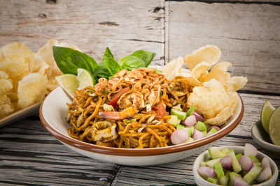 Close-up of salad in plate