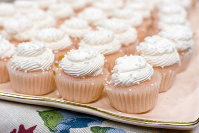Close-up of cupcakes