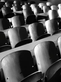 Full frame shot of chairs