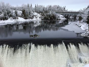 Scenic view of montmorency falls