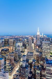 High angle view of cityscape