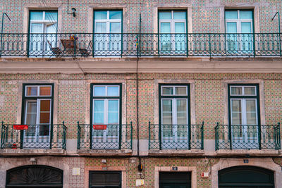 Architecture of lisbon with tiles
