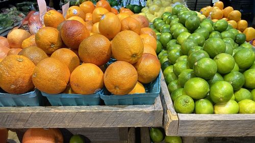 Fruits for sale at market stall