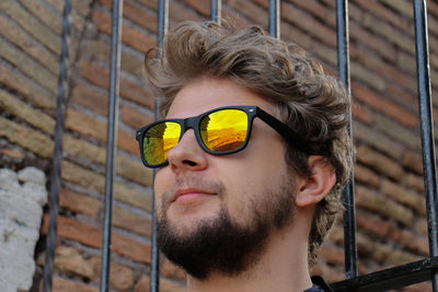 Portrait of man wearing sunglasses