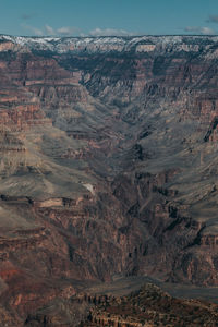 Aerial view of mountain range