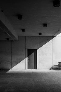 View of empty subway station