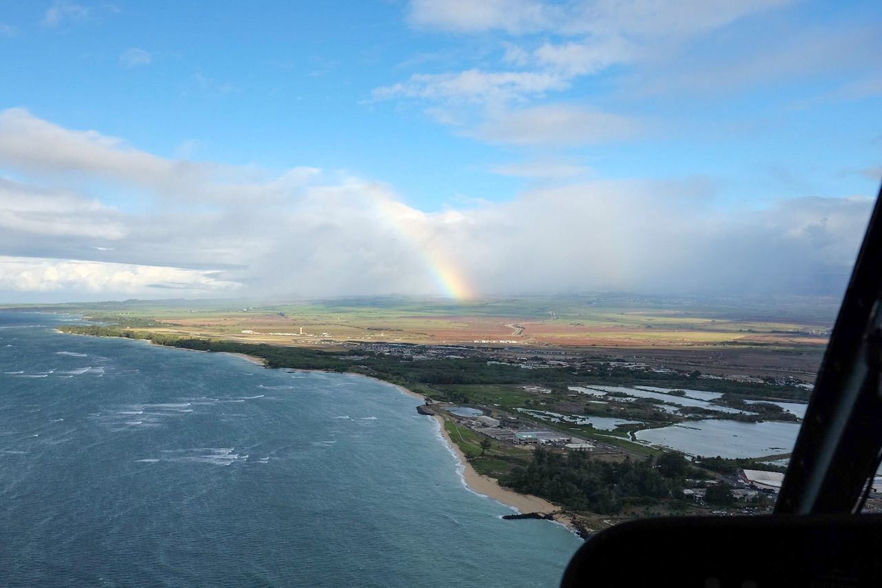 View from helicopter