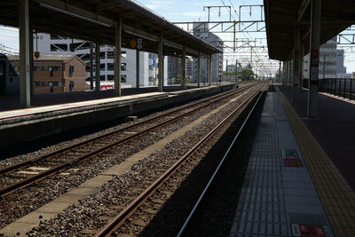 Railroad station platform