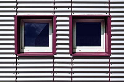 Full frame shot of window of building