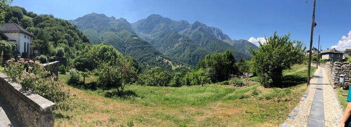 Scenic view of landscape against clear sky