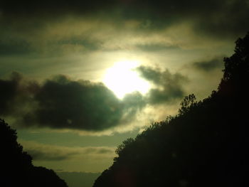 Low angle view of cloudy sky