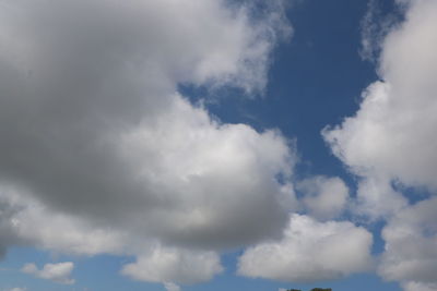 Low angle view of clouds in sky