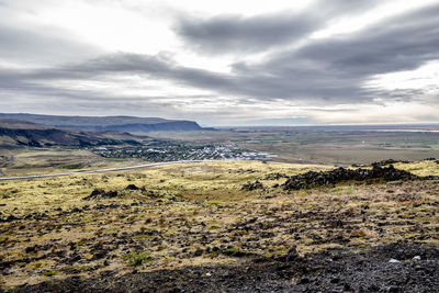 Scenic view of landscape against sky